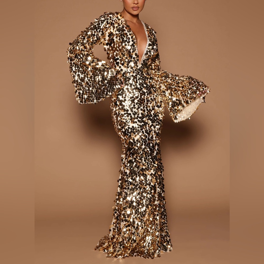 Delani Sequin Maxi Dress